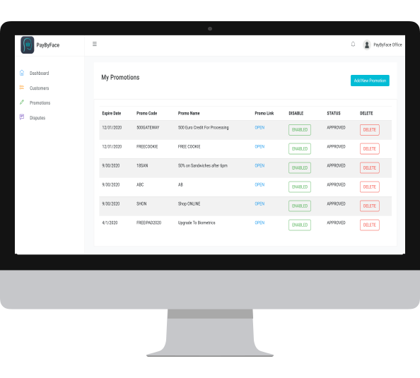 FaceKoin promotion scheduler dashboard